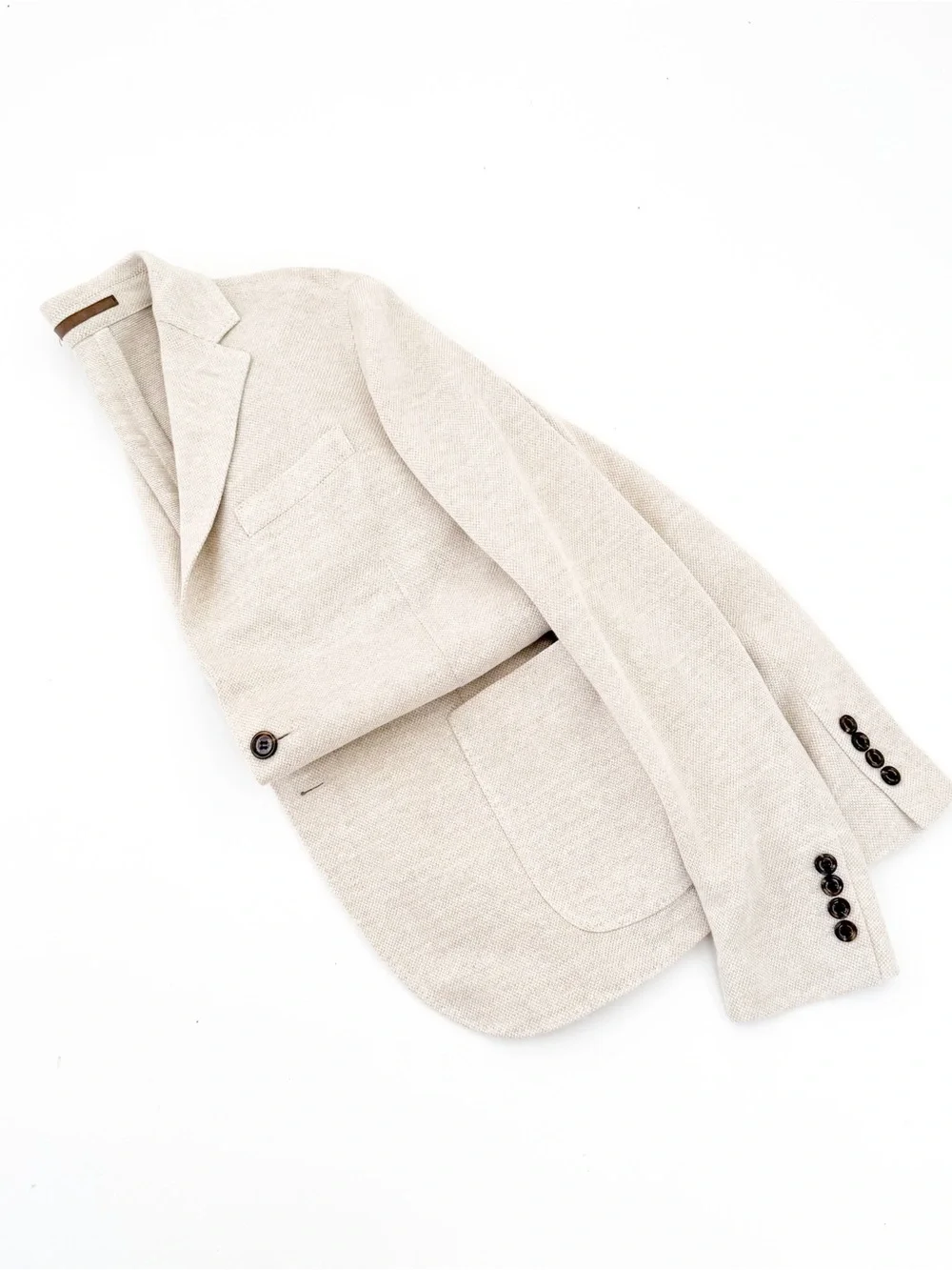 NEW Eleventy Textured Linen Blazer Men's Cream Sport Coat Unstructured 38R